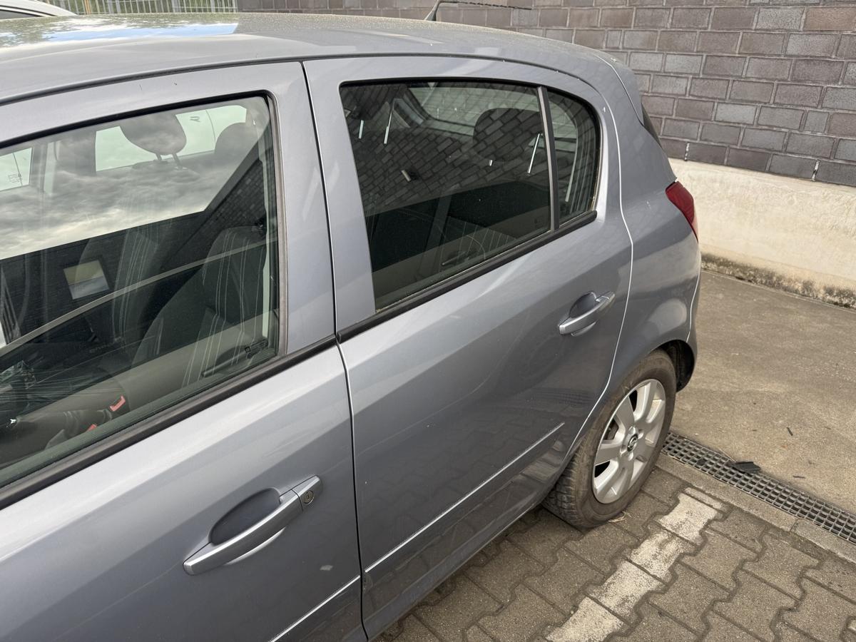Opel Corsa D original T&uuml;r hinten links Z163 Lichtsilber Rohbau Bj.2007